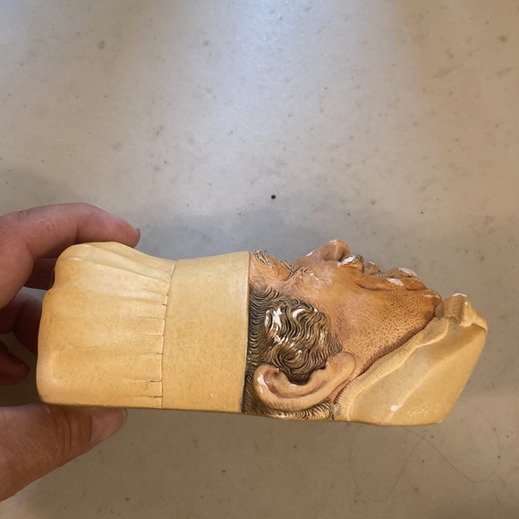 Chef 1969 Bossons England Ceramic 6” Chalkware Head Wall Decor - Picture 4 of 9